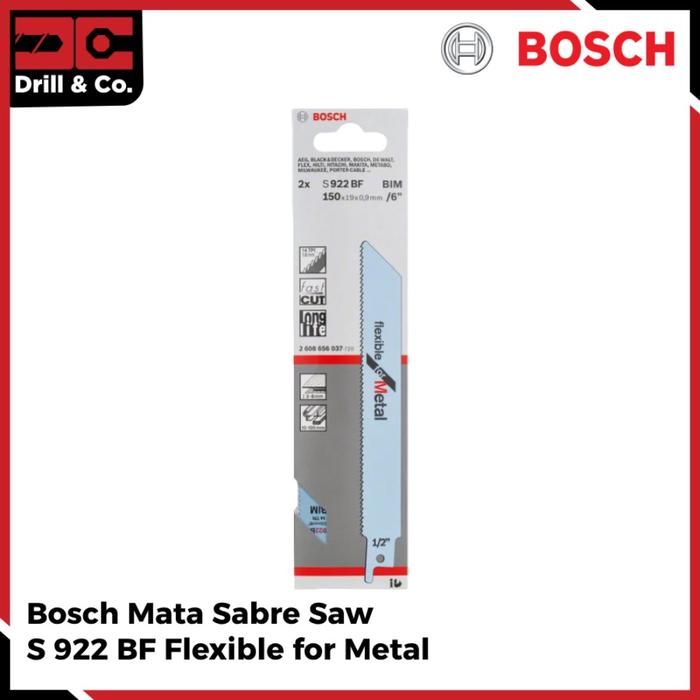 Gambar Bosch Mata Gergaji Saber Saw S 922 BF Logam dari Drill&Co Kota Administrasi Jakarta Barat Tokopedia