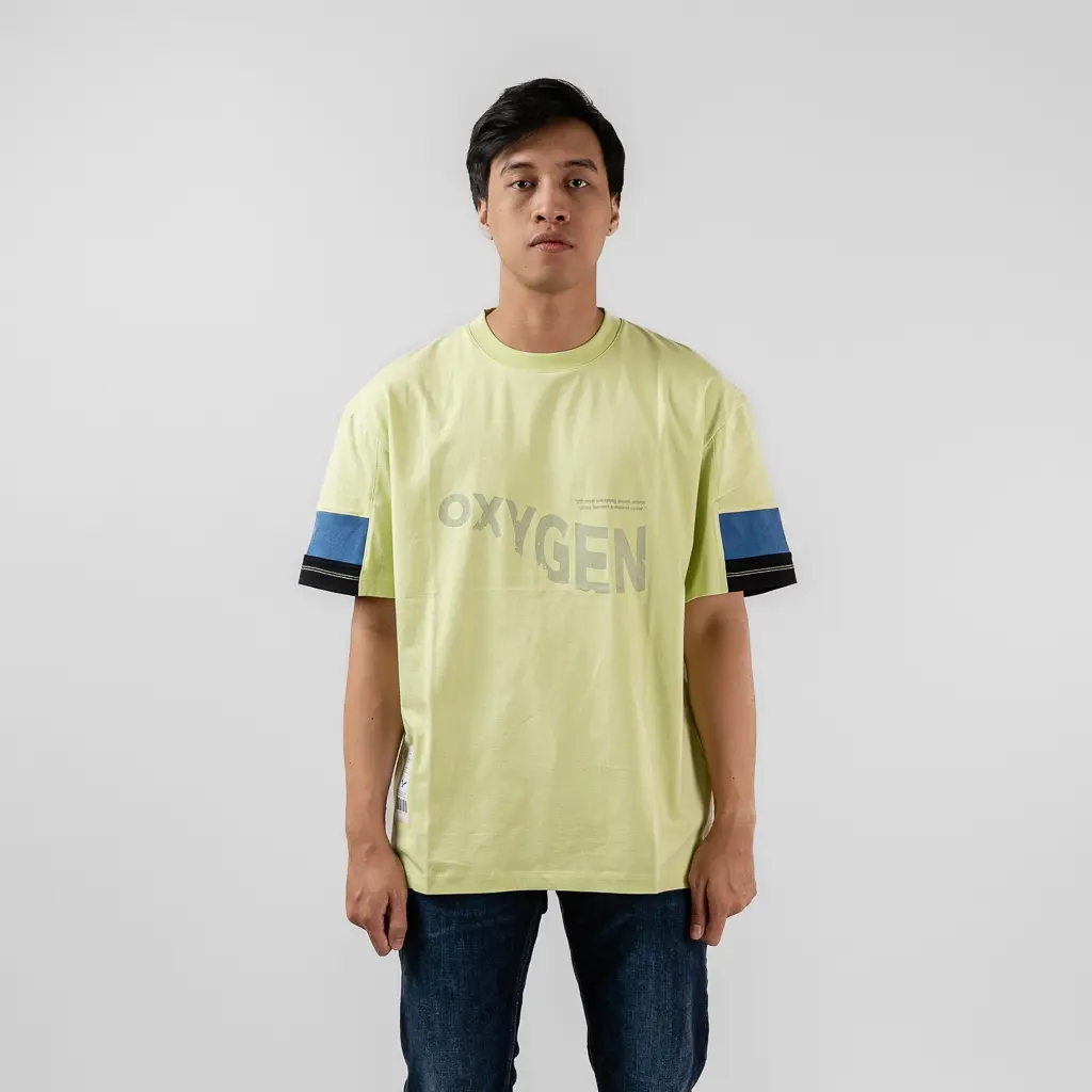 Oxygen Denim Evolve New Legacy Casra Flat Oversized T-shirt - Cool Matcha (1773)