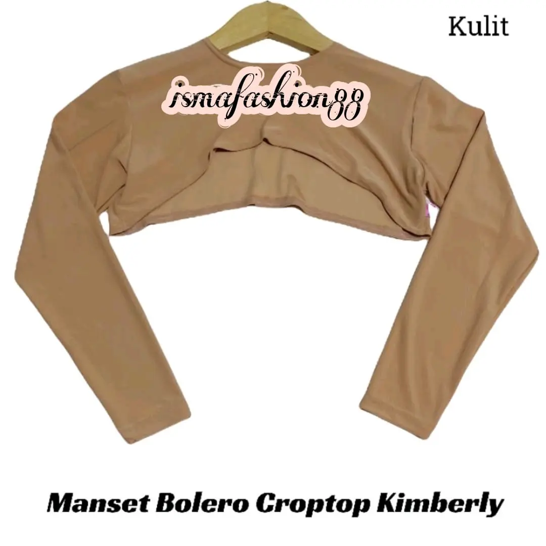 PAKET 3PCS jumbo manset kimberly long bolero croptop spandek jerica upto bb 90 Handsock Muslim