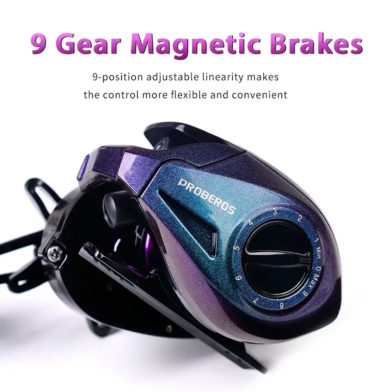 Caldari Reel Pancing  Casting Bc 7.2:1 Gear Ratio 10kg Drag Carbon Shell Magnetic 4