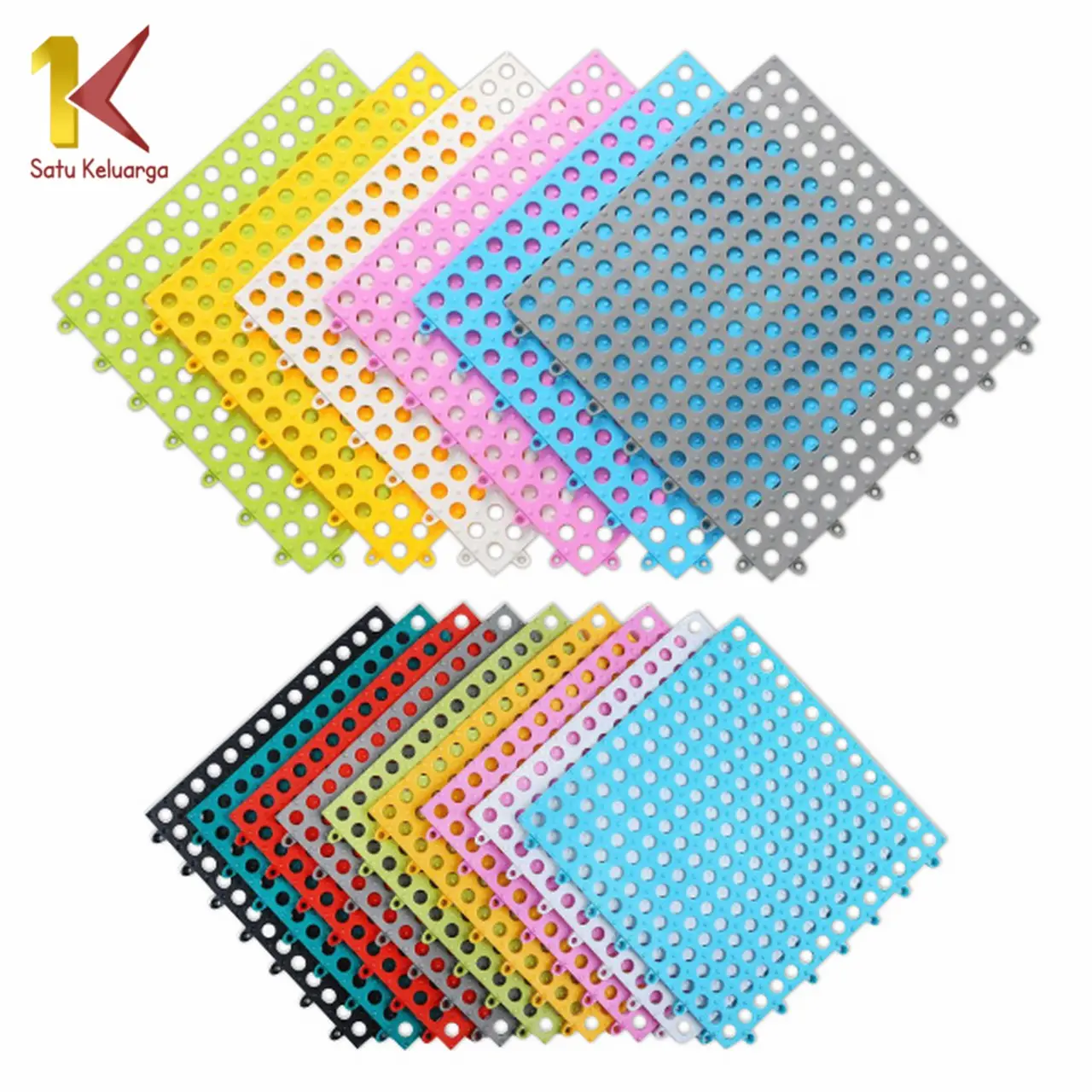 [COD] SK C236 Karpet Kamar Mandi Anti Licin 30x30CM Keset Lantai Anti Selip Polkadot Dapur