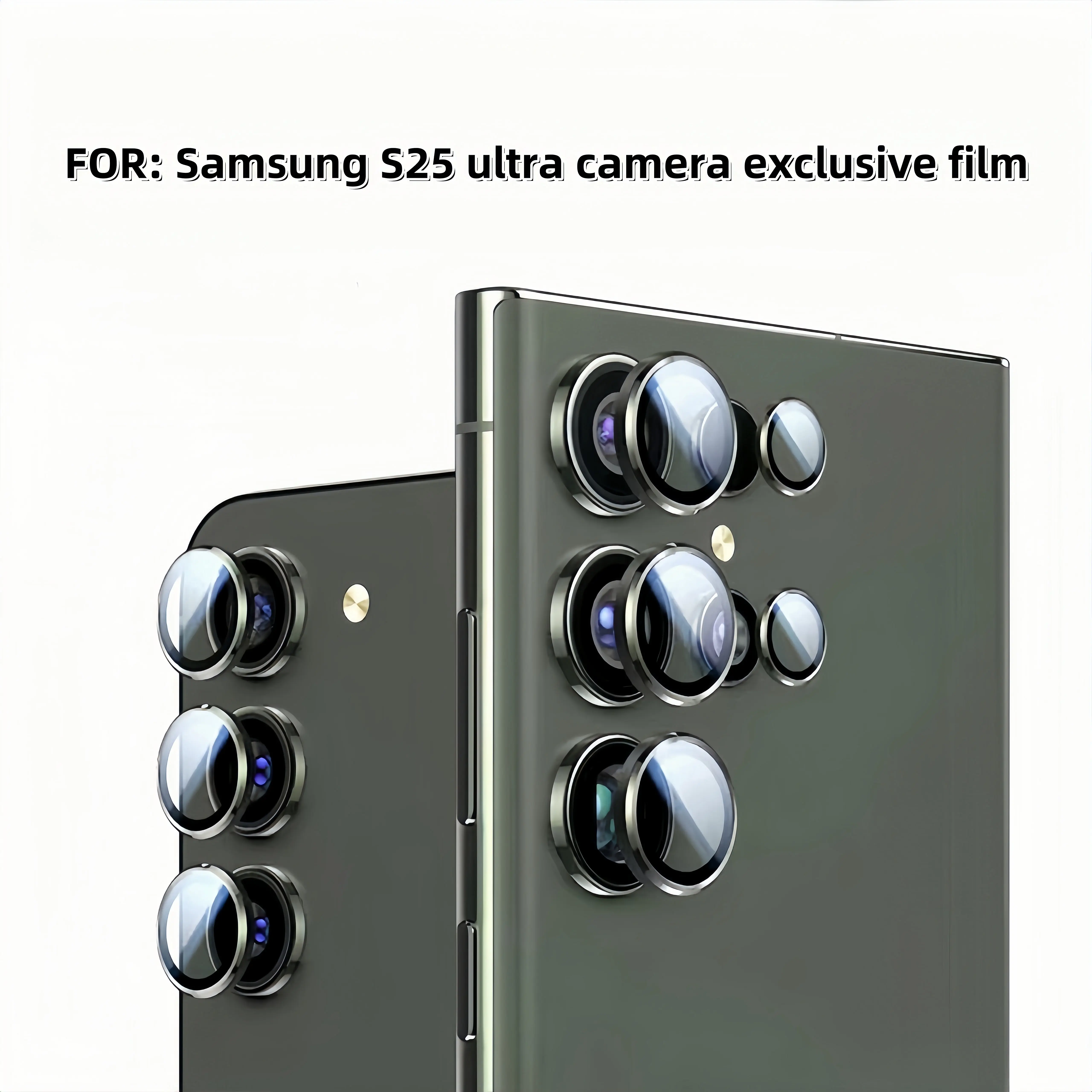 Camera lens protective glass for Samsung S25 Ultra full coverage lens metal protective film