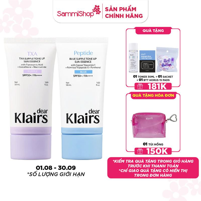Dear Klairs Kem chống nắng TXA Supple Tone Up Sun Essence SPF50+ PA++++ 50 ml