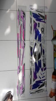 Product Review of striping sticker ninja ss rr new transparan racing minimalis merah hijau biru hitam hologram nj-36 from S**Y 0