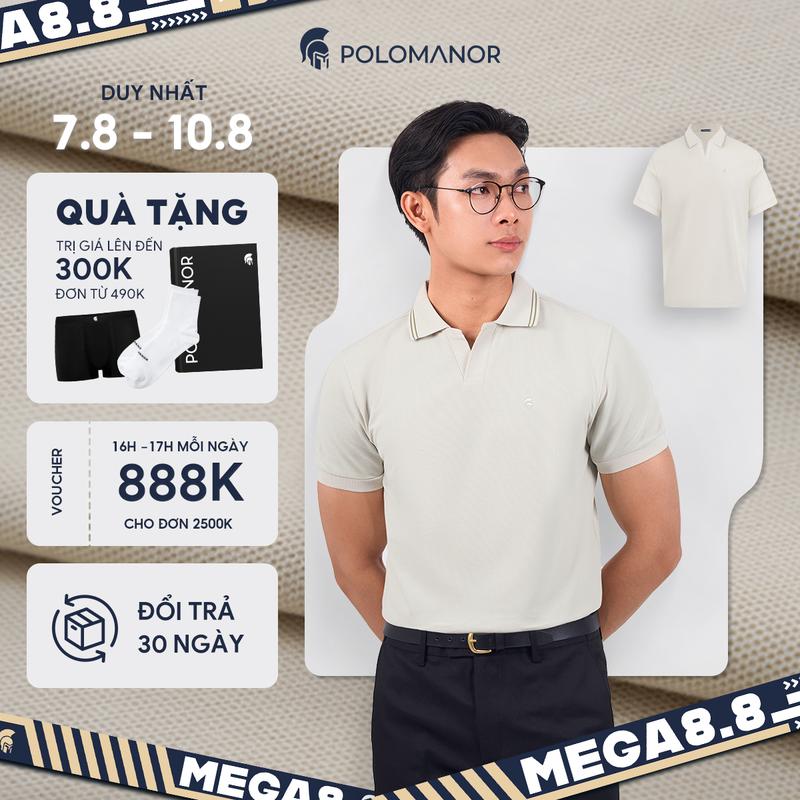 Áo polo nam cao cấp MILO, chất liệu mới CVC Diamond, thanh lịch sang trọng - POLOMANOR