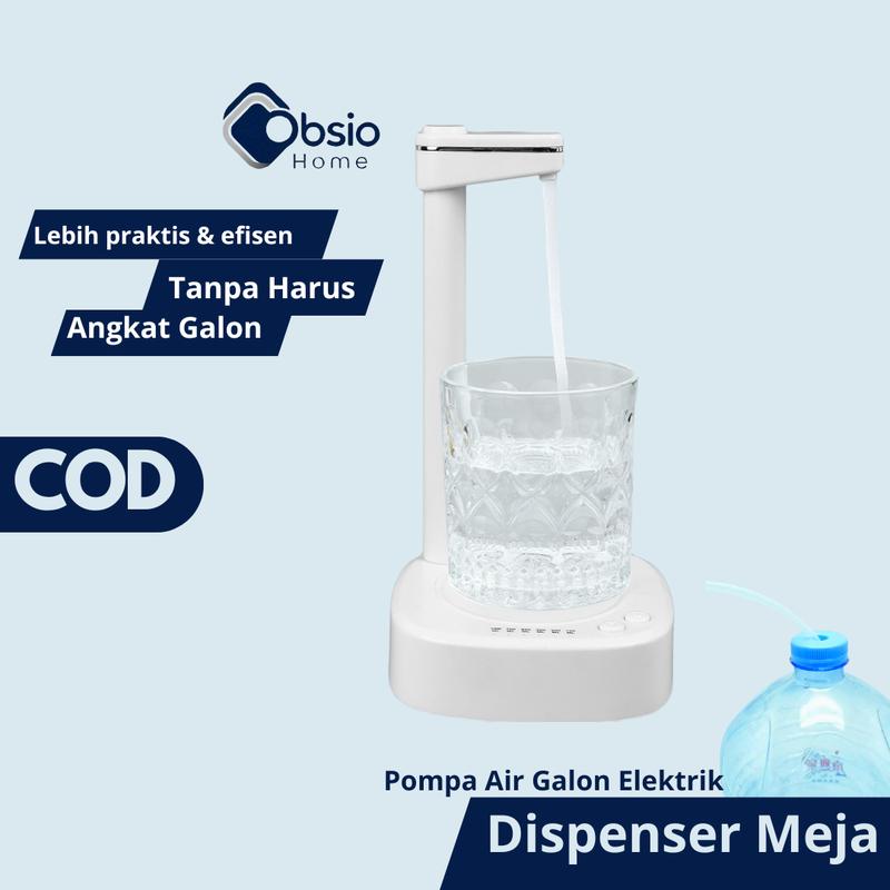 OBSIO Meja Dispenser Alat Pompa Air Galon Elektrik Despenser Bawah Aesthetic Air Minum 0