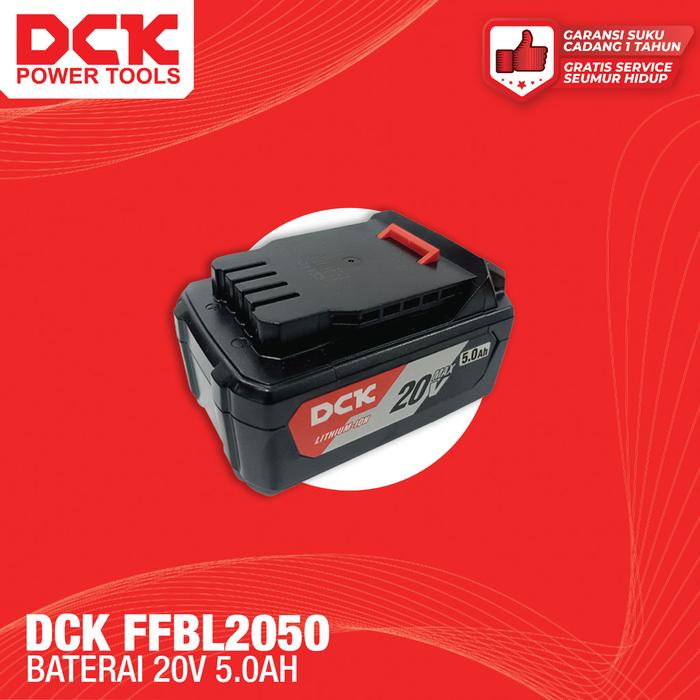 Gambar DCK Battery / Baterai 20 Volt Max 5.0 Ah dari DCK Power Tools Indonesia Kota Administrasi Jakarta Barat Tokopedia