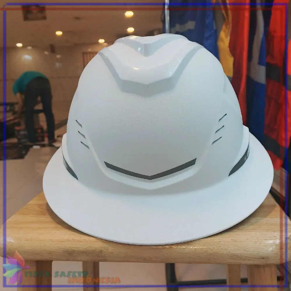 Helm Safety SNI MSA New FullBrim Fastrack Lokal Putih - Helm Safety MSA Lokal SNI