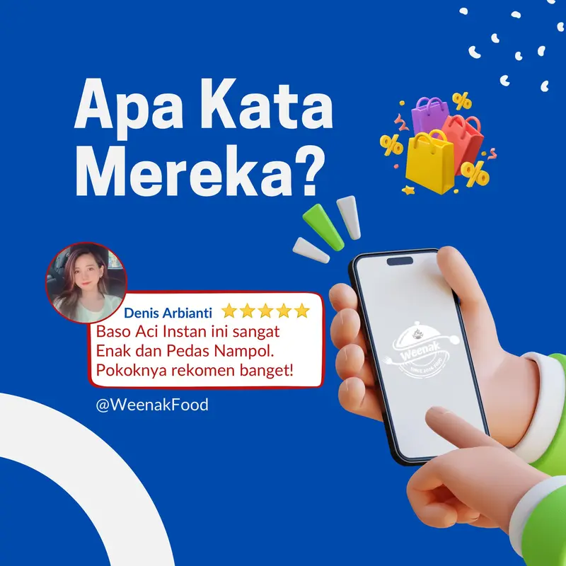 Satu Bungkus Baso Aci Orginal Instan HomeMade Pedas Gonjos - WeenakFood 4