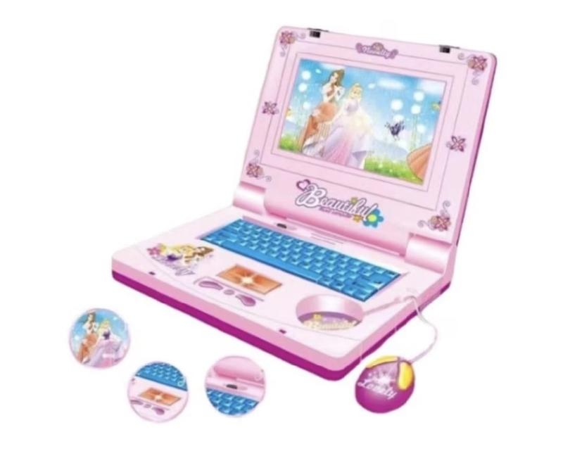 mainan belajar learning machine laptop mouse 65 bahasa layar game notebook playpad 7