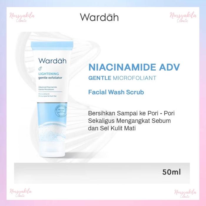 Gambar Wardah Lightening Gentle Exfoliator 50 ml - Sabun Scrub dari Nursyakila Kosmetik Kota Makassar Tokopedia