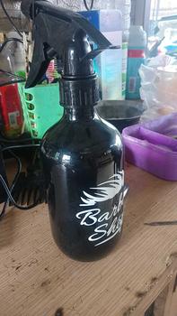Product Review of Botol Spray Semprotan Rambut 500 ml Barber Sprayer Salon Pangkas Rambut Plastik Hitam Barbershop from 𝐅**️ 0