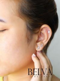 Gambar Anting Berlian Inisial / Huruf - Belva Jewellery - BAERAU02107 - A dari Belva Jewellery Online Kota Administrasi Jakarta Barat 4 Tokopedia