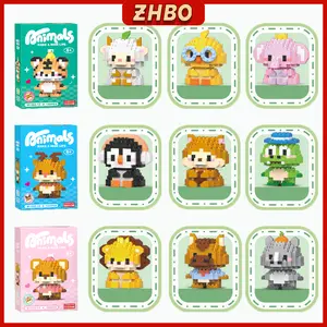Mainan Bricks satwa liar Blok Bangunan DIY karakter kartun Nano Block Mainan Anak Perempuan