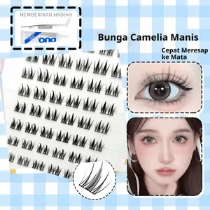 BBulu Mata 3 Langkah - Praktis Banget! Sudah termasuk Lem + Penjepit. Cocok untuk pemula!