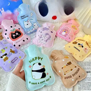 [randomstuff] Pouch Air Panas 150ml Motif Kartun Print Sablon Kompress Hot Water Little Pony Capybara Panda Kitten Compress Bag Anti Bocor Unik Berkualitas Kantong Air Panas Penghangat Badan Colorful Aesthetic 3