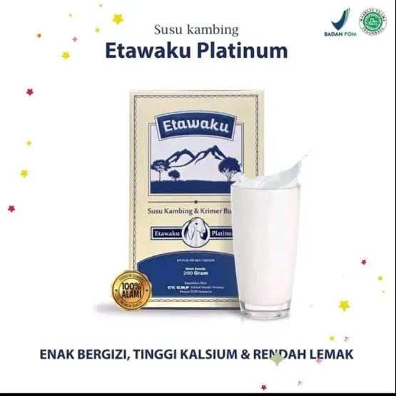 ETAWAKU PLATINUM Susu Kesehatan Badan Isi 200gr