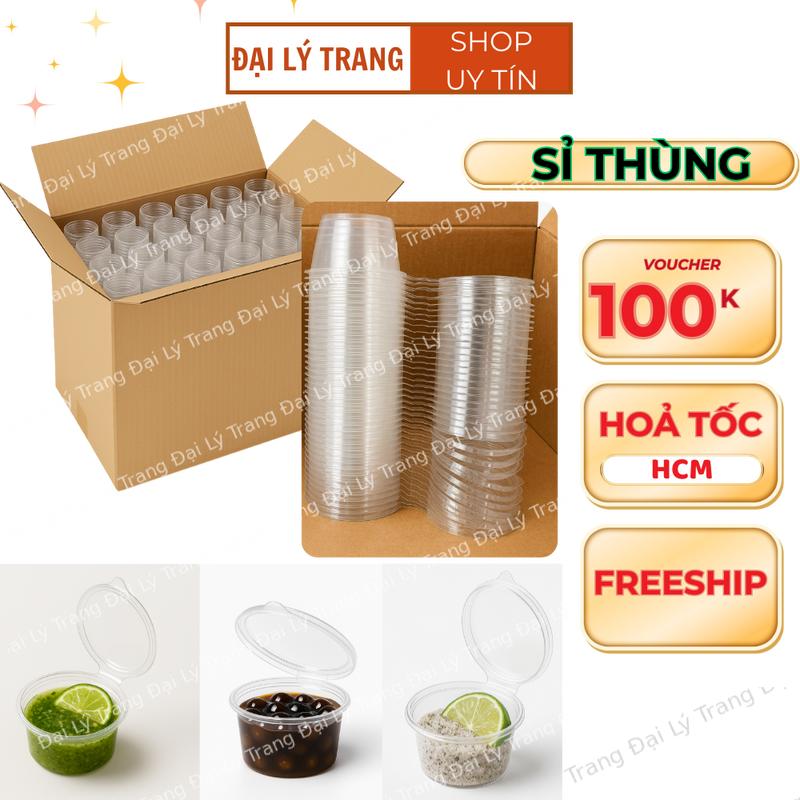 SỈ THÙNG 2000 Hủ Đựng Sốt Nắp Liền 2OZ 4OZ Cao Cấp Giá Sỉ _ đại lý trang
