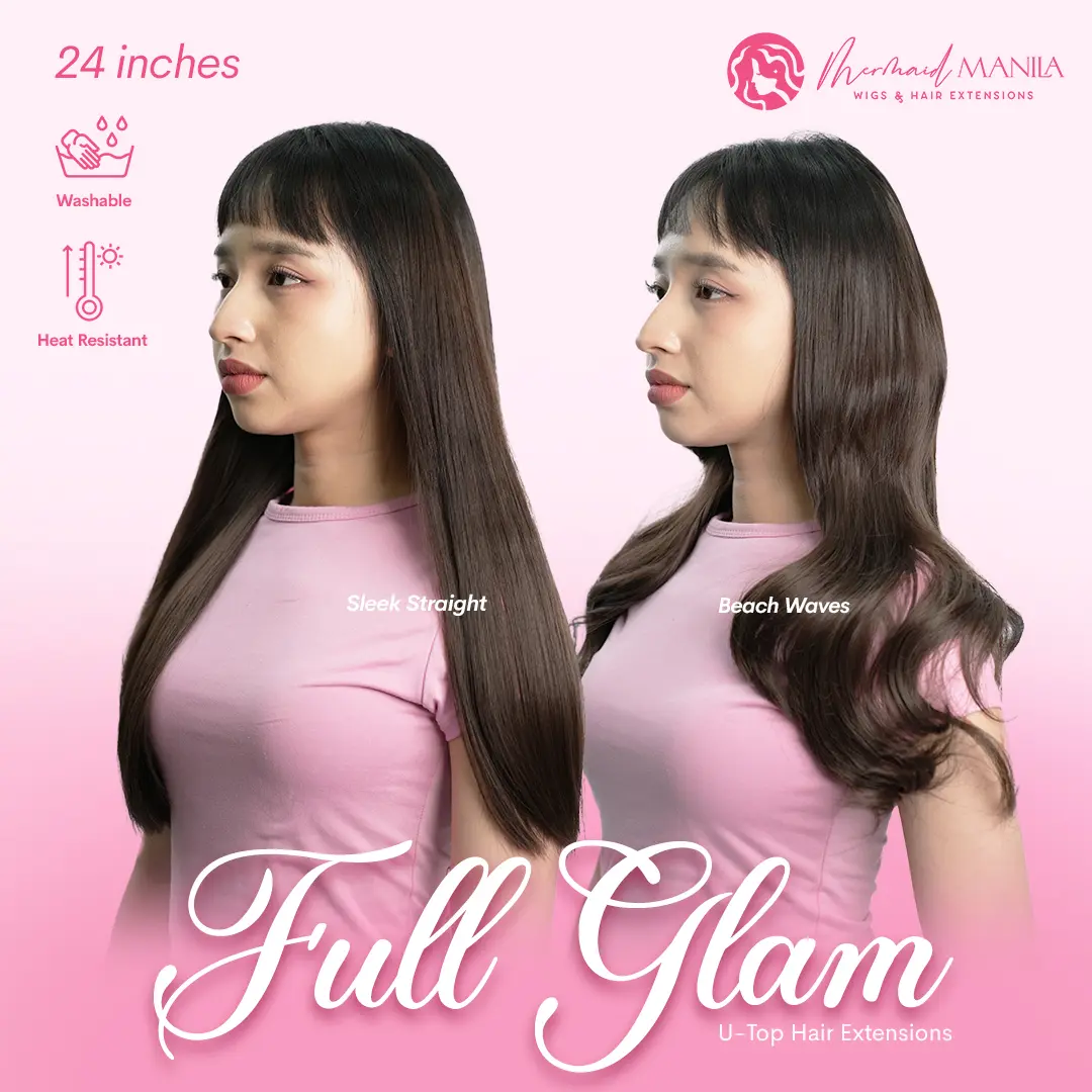 Mermaid Manila Hair Full Glam 24″ U-Top Hair Extensions  display picture 1