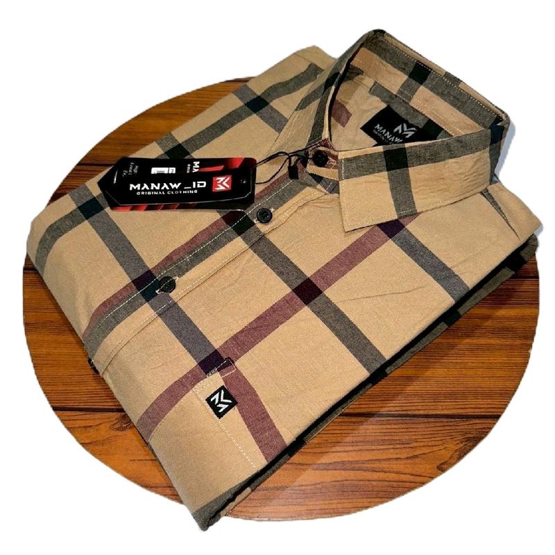 Kemeja Pria Yandet Tangan Pendek Model Terbaru Cowok Motif Kerja Dewasa Katun Distro Surfing Casual Baju - Santai, Panjang, Merah, Jeans, Slim, Hitam, Nyaman, Lembut, Formal, Biru Kotak Hem 0