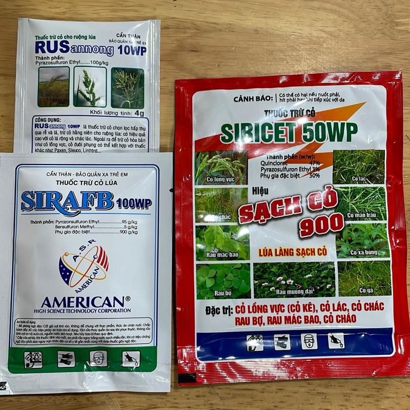  Thuốc trừ các l.oại cỏ chọn lọc an toàn cho lúa 