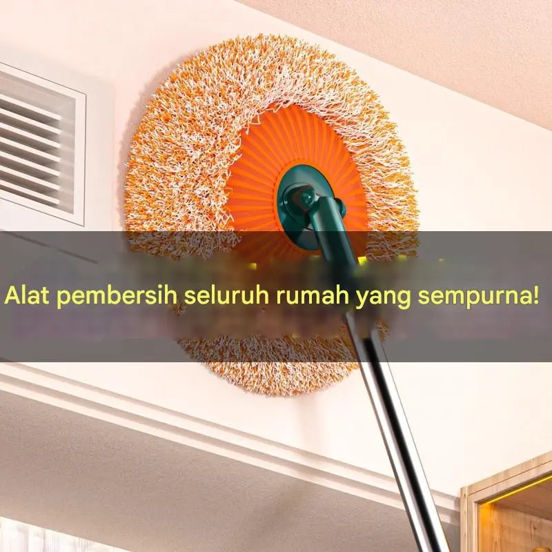 Bunga Matahari Teleskopik Pel Dinding Debu Atap Rumah Tangga Lap Dinding Langit-langit Pembersih Bunga Matahari Artefak Pembersih