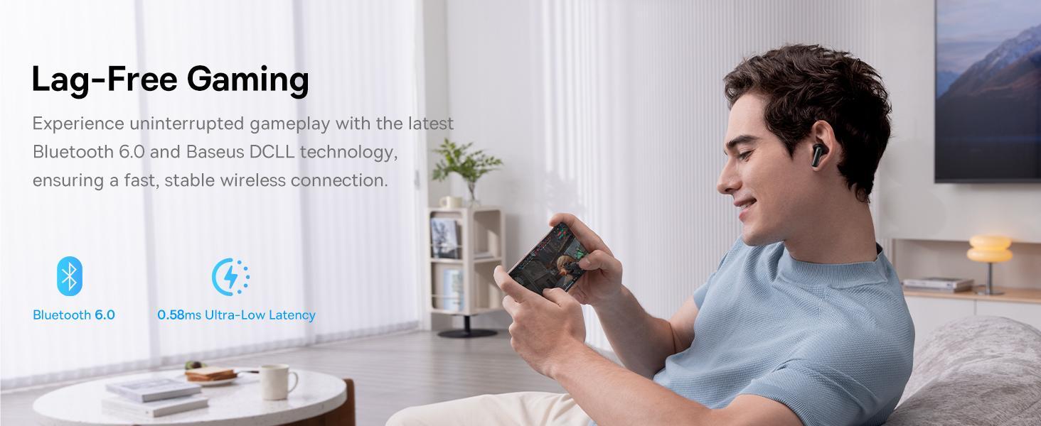 Baseus BP1 Pro TWS Adaptive ANC Hi-Res LDAC -50dB 6 Mic ENC with IP55 & 55H Earbud Earphone Bluetooth 6.0