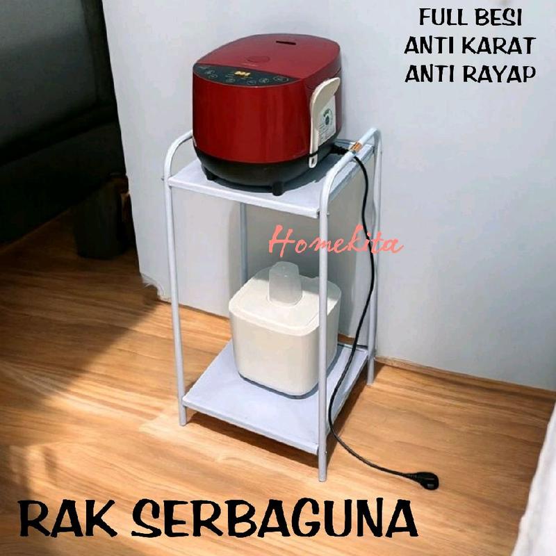 Rak dispenser 2 susun Rak Galon 3 Susun Rak Besi Meja Rice Cooker Meja ...