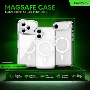 Technova MagSafe Clear Case For iPhone 17 17 AIR 17 PRO 17 PRO MAX Magnetic Transparent Full Protection