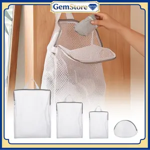 Washing Net Bag Kantong Laundry Kecil Besar Jumbo Universal Untuk Cuci Bra Pakaian Dalam Mesin Cuci