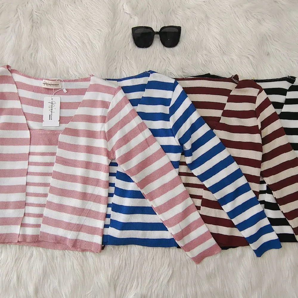 cardigan knit wanita premium + inner tanktop halus nyaman rekomendasi & stylish