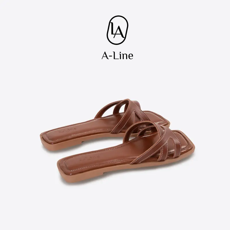 ALINE SHOES Monica Sandal Teplek Sepatu Flat Shoes Wanita Model Kekinian Style Elegan 7