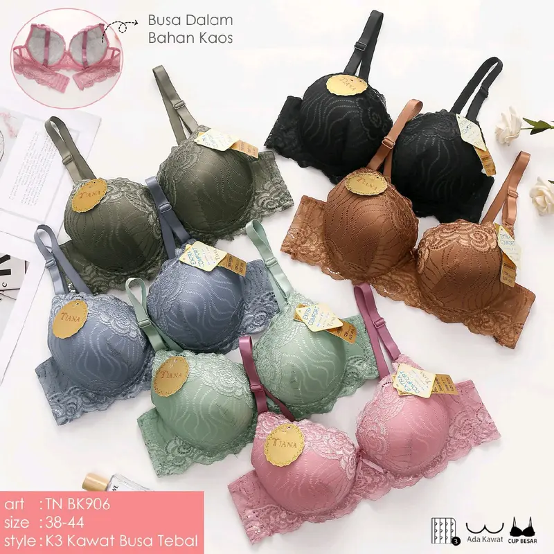 bra tiana busa extra tebal pakai kawat BK906 0
