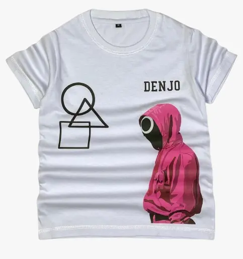 Baju Kaos Distro Anak Laki-Laki/perempuan  squid game Umur 1-12 tahun Cotton 30s Bunda Combed 4