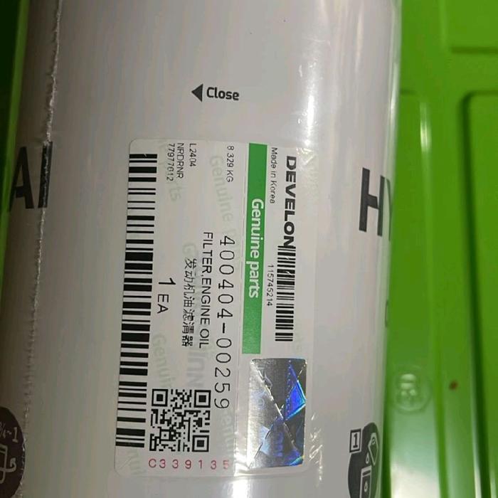 Gambar Oil filter doosan 65.05510-5020B / filter oli doosan 65.05510-5020B dari multisparepart Kota Administrasi Jakarta Utara Tokopedia