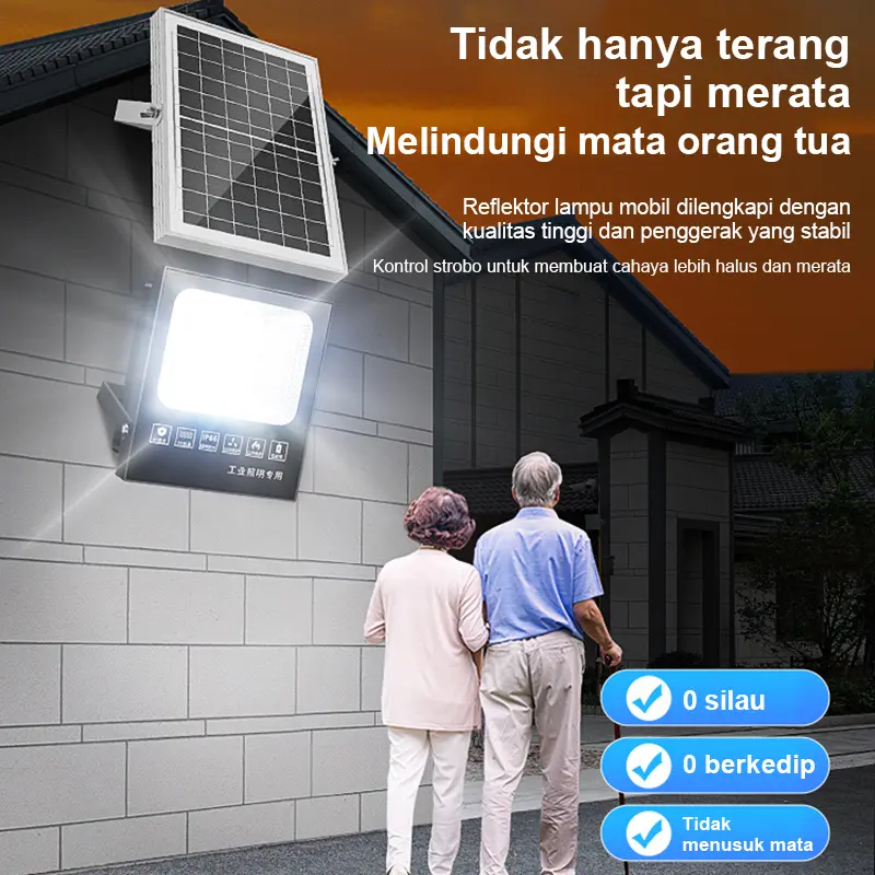 LAMPU TENAGA MATAHARI 1500watts 1500 WLampu Tembak tenaga surya solar panel 200watt GARANSI  solar light solar energy lampu tenaga surya energi matahari solar light lampu tenaga surya 3