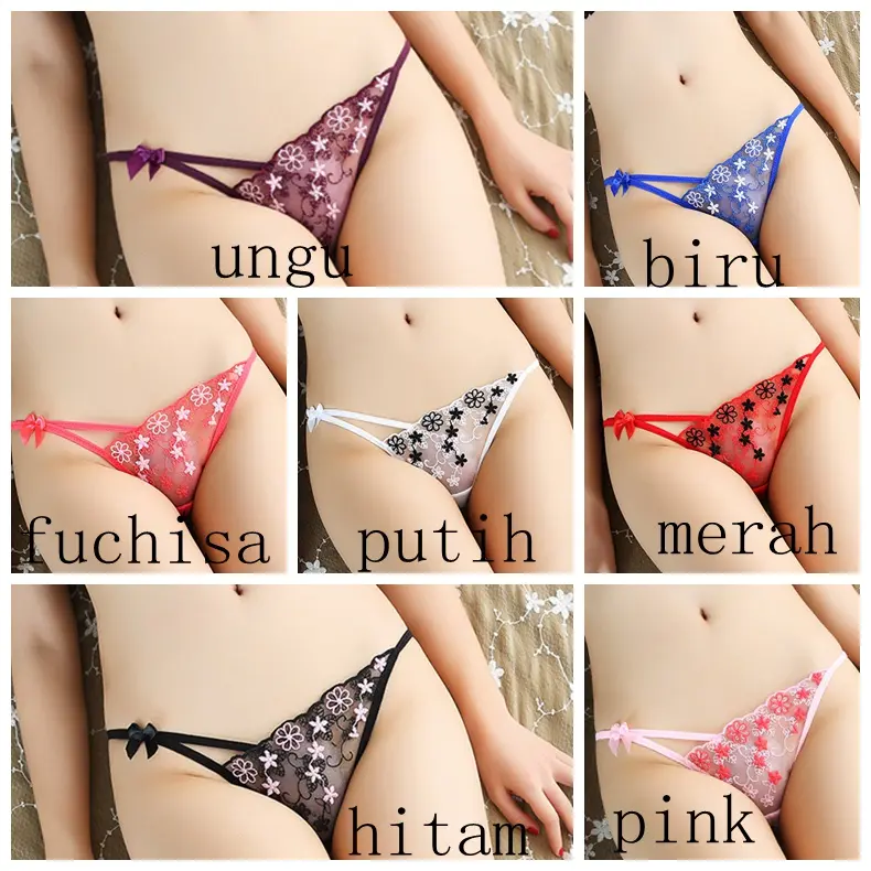 Celana Dalam Wanita Murah Thong tipis Sexy ( Waran & Model Random ) C133 0