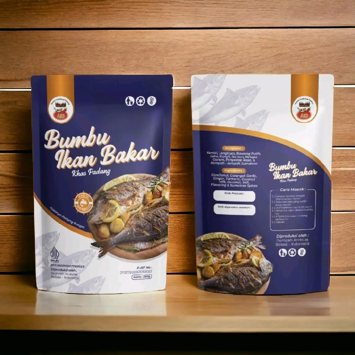 Bumbu ikan bakar AJO khas minang