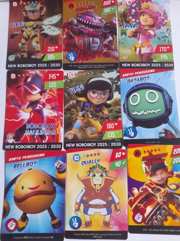 10 BUNGKUS KARTU TRADING CARD BOBOIBOY GALAXY GOL TERBARU