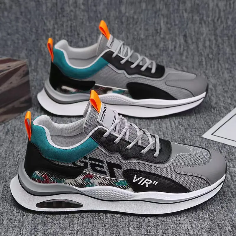 Shoes Men's Breathable Sneaker Men's Casual Running Shoes Student Versatile Men's Shoes Mesh Surface Lightweight Pumps Men's Shoes