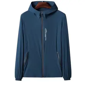 ￼Jaket Pelindung Matahari Pria Anti-sun Cap Hat New Fishing Style Lengan Panjang