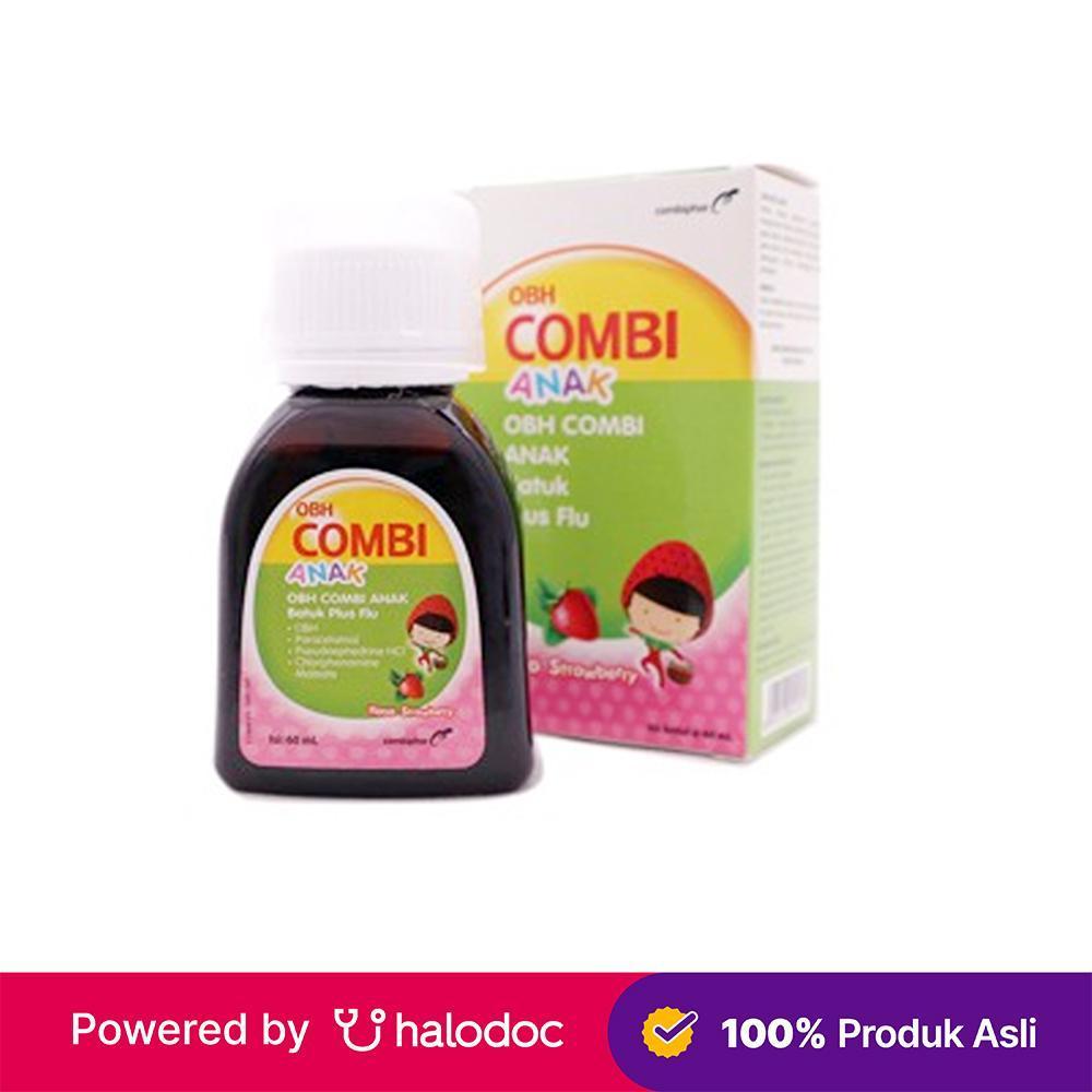 obh combi anak batuk plus flu rasa strawberry 60 ml