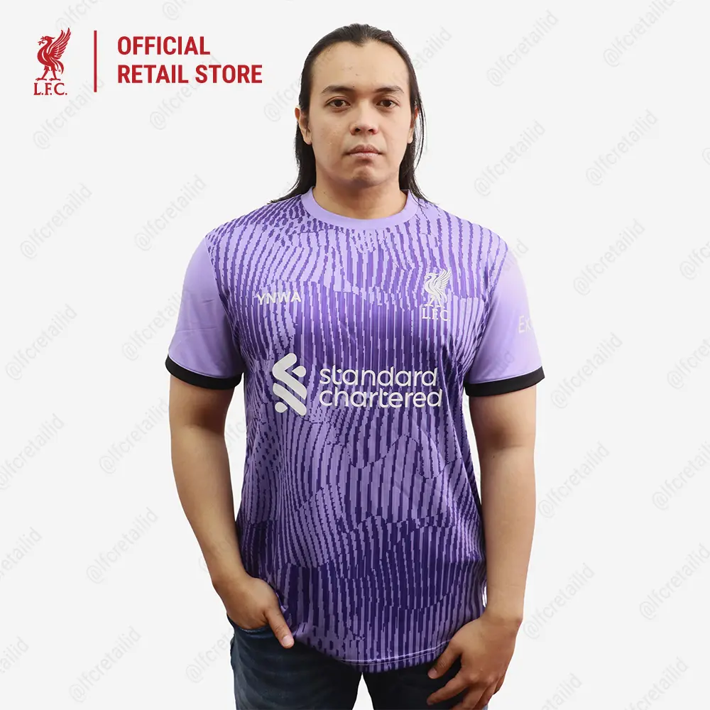 [Men Third] Liverpool FC 23/24 Supporter Jersey 3rd Men Purple - Official LFC Jersey Original Pria Ungu