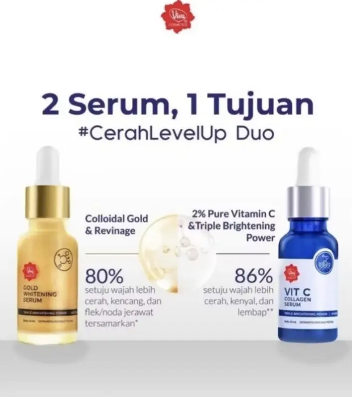VIVA GOLD WHITENING SERUM & VIT C COLLAGEN SERUM 20ML 0