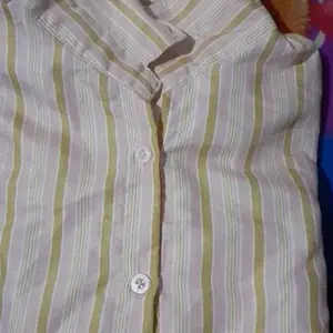 MZ - Money Fitted Shirt | Kemeja kerja wanita Slim fit garis stripe karet Lembut adem dan nyaman