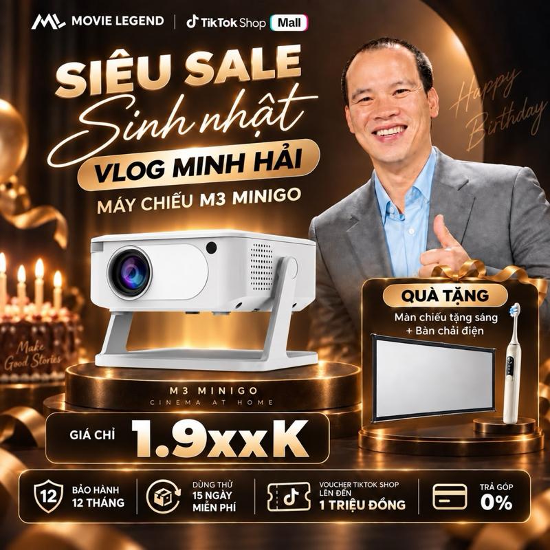 Máy Chiếu M3 MiniGo - Máy Chiếu Movie Legend