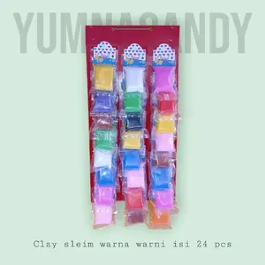 CLAY SLIME RENCENG ISI 24PCs slime