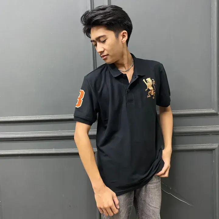 GIORDAN0 LION KAOS POLO PRIA PREMIUM BORDIR KAOS KERAH POLO SHIRT COWOK Giordan0 LENGAN PENDEK BORDIR LION 1