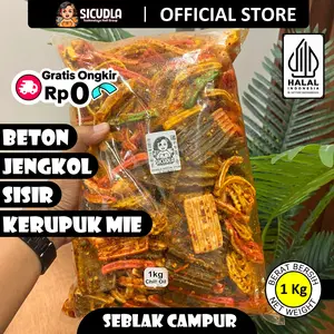 1 KILO - SiCudla SEBLAK CAMPUR - [ SEBLAK BETON - SEBLAK ASBES - SEBLAK SISIR - SEBLAK KERUPUK MIE] RENYAH - PEDAS CHILI OIL