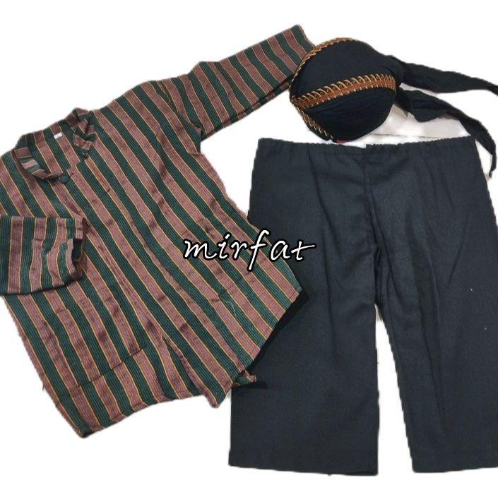 SETELAN SURJAN ANAK(Baju+celana+BLngkon jogja samurai sliwir) 2